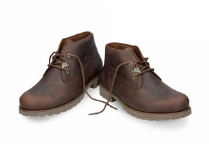 Panama Jack Bota Panama C10 Cuero Bark Dark Brown Napa Grass 3 Eyelet Waterproof Ankle Boot Made In Spain