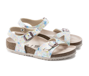 Birkenstock Rio Kids Pastel Floral Birko-Flor Made In Germany