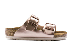 Birkenstock Arizona Kids Electric Metallic Copper Birko-Flor Made In Germany