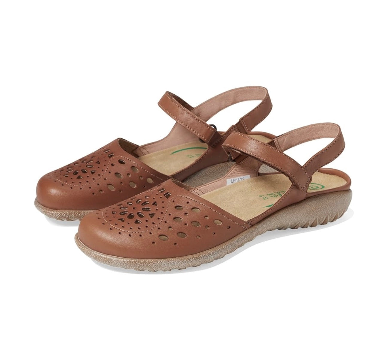 Naot Arataki Caramel Leather Ladies Sandals Made In Israel