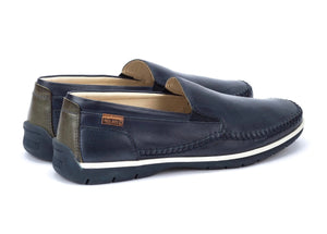 Pikolinos Marbella M9A-3111 Blue Leather Slip On Shoe