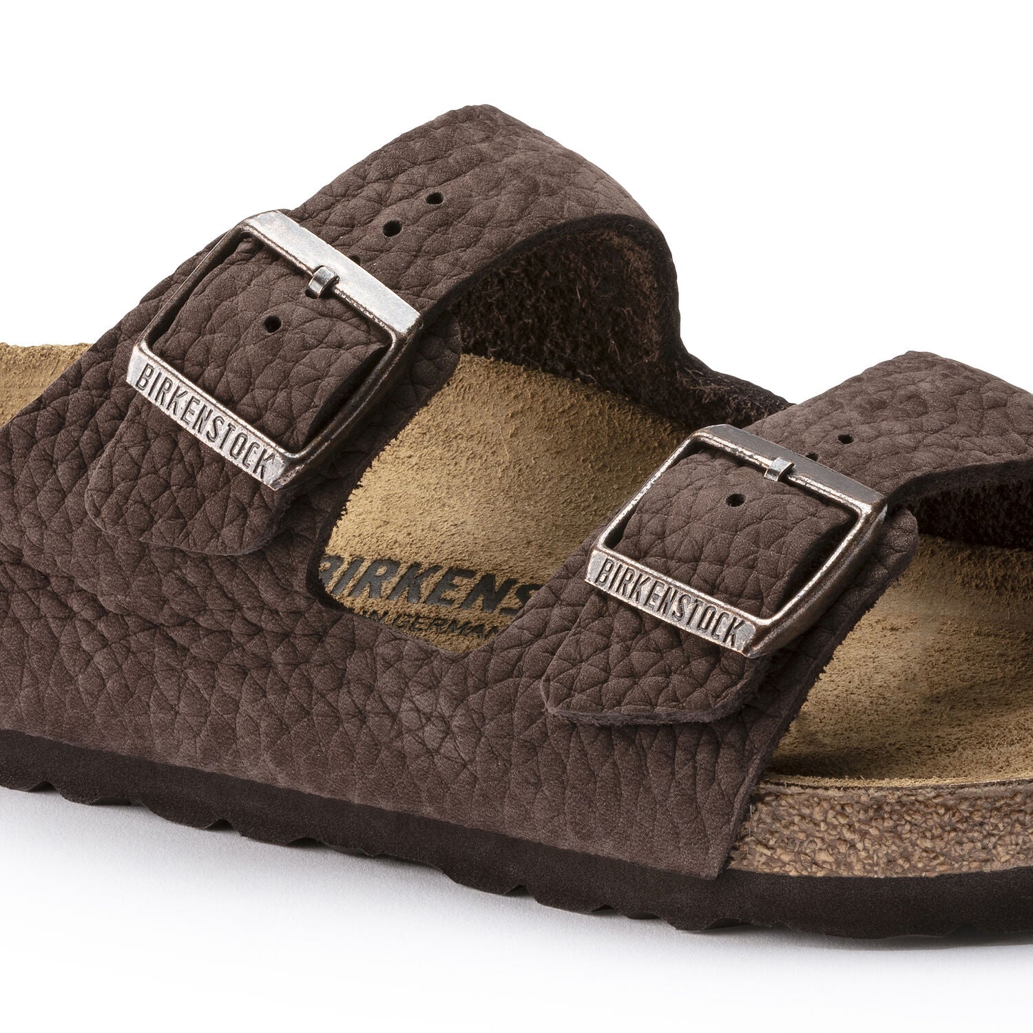 Birkenstock Arizona Desert Buck Roast Brown Nubuck Leather Made In Germany