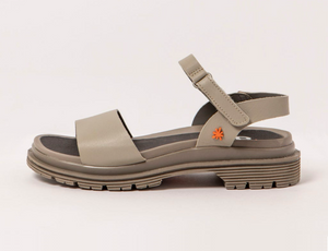 Art 1548 Birmingham Nappa Sesame Light Grey Sandal Made In Spain
