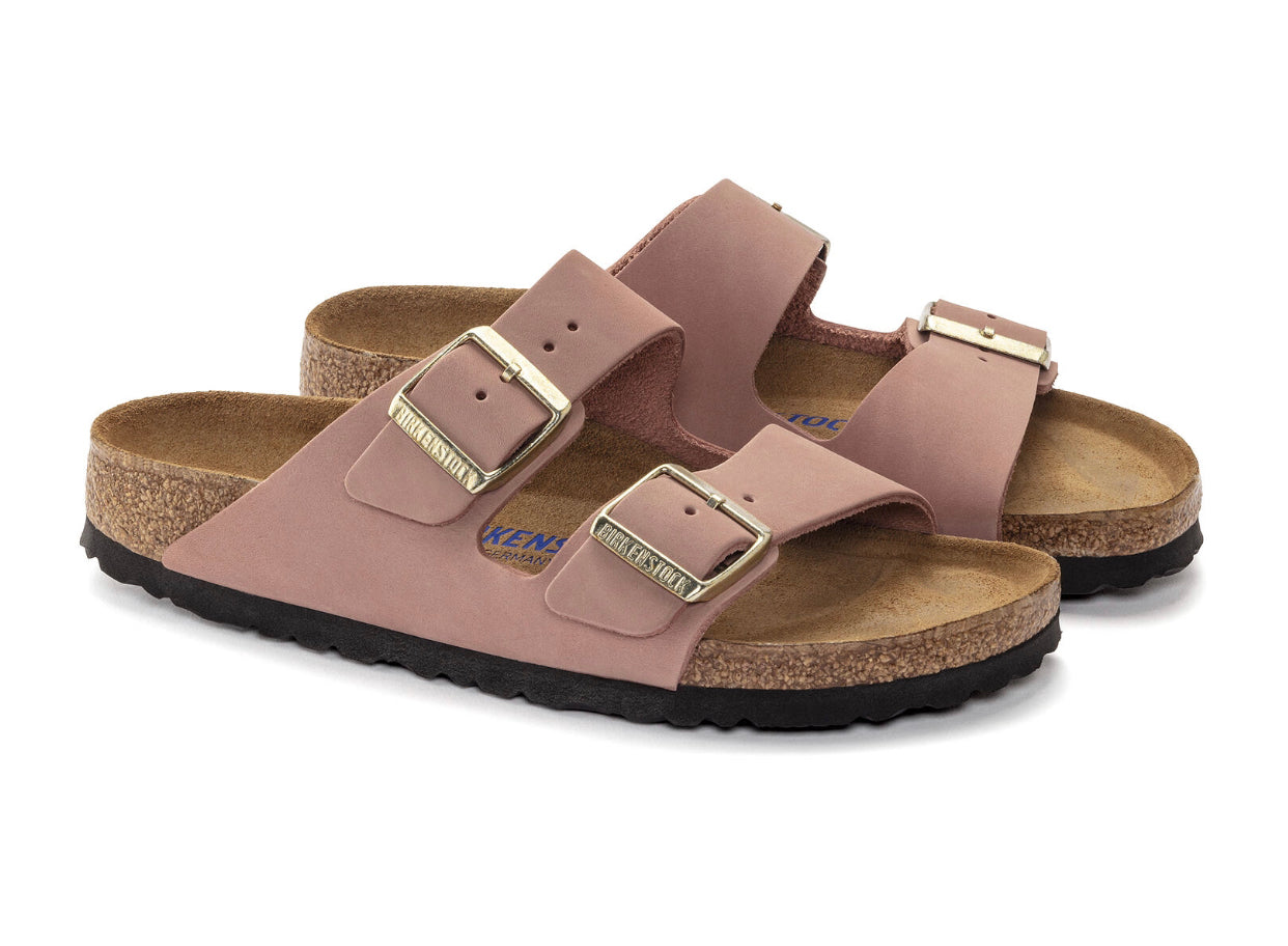 Birkenstock Arizona Old Rose Pink Nubuck Leather Soft Footbed Made In Germany