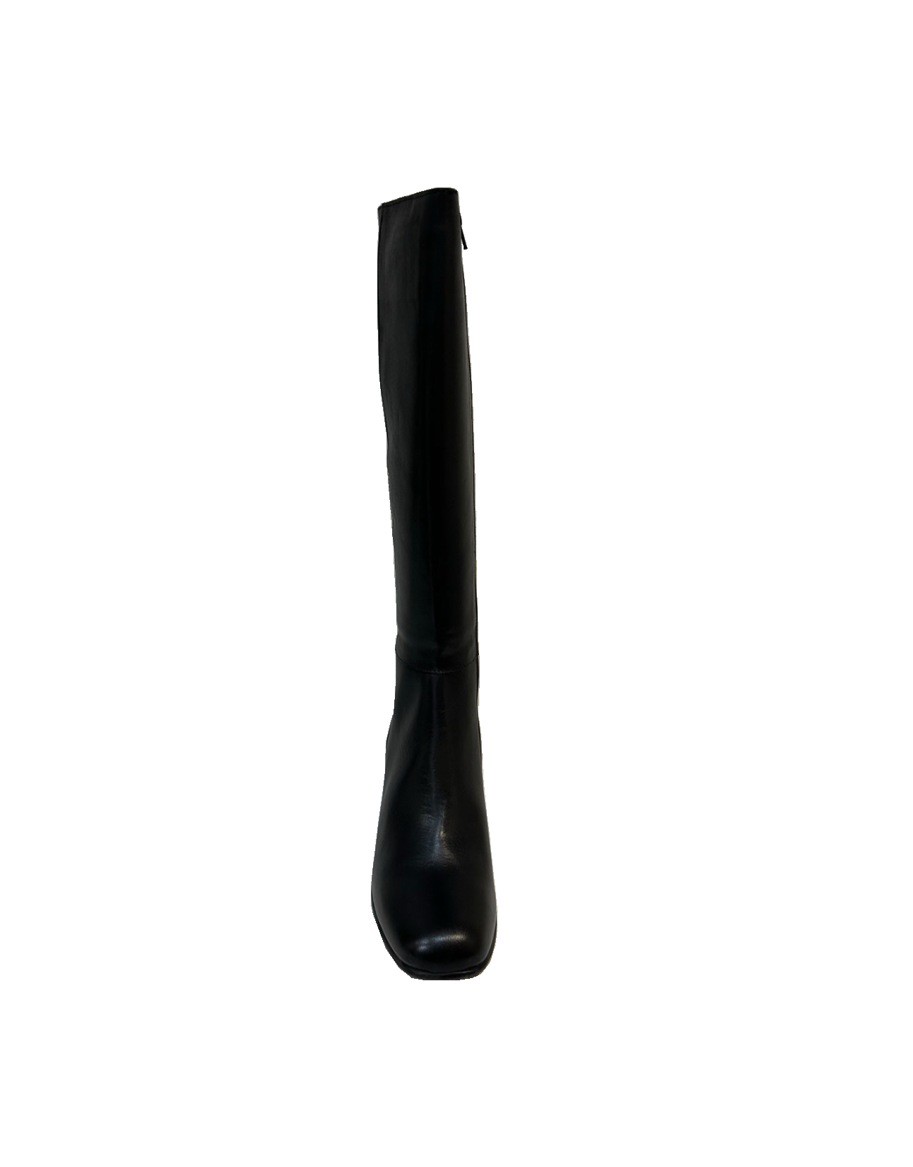 Progetto T210 Black Toffy Nero Knee High Zip Boot Made In Italy
