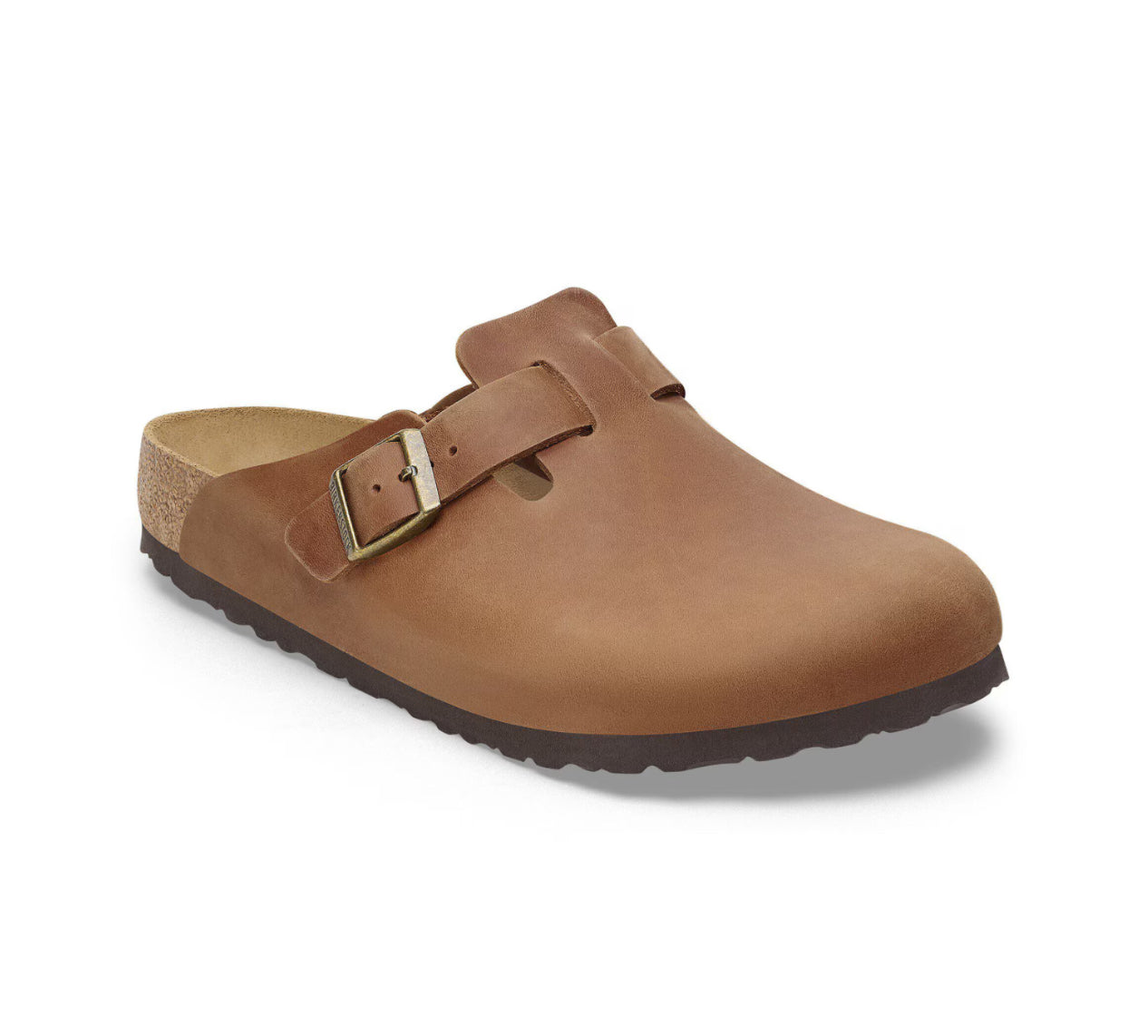 Birkenstock Boston Cognac Brown Oiled Leather Clog Made In Germany