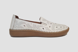 Sala Europe Libby White Slip On Shoe Made In Turkey