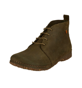 El Naturalista N974 Forest Green Lace Up Ankle Boots Made In Spain