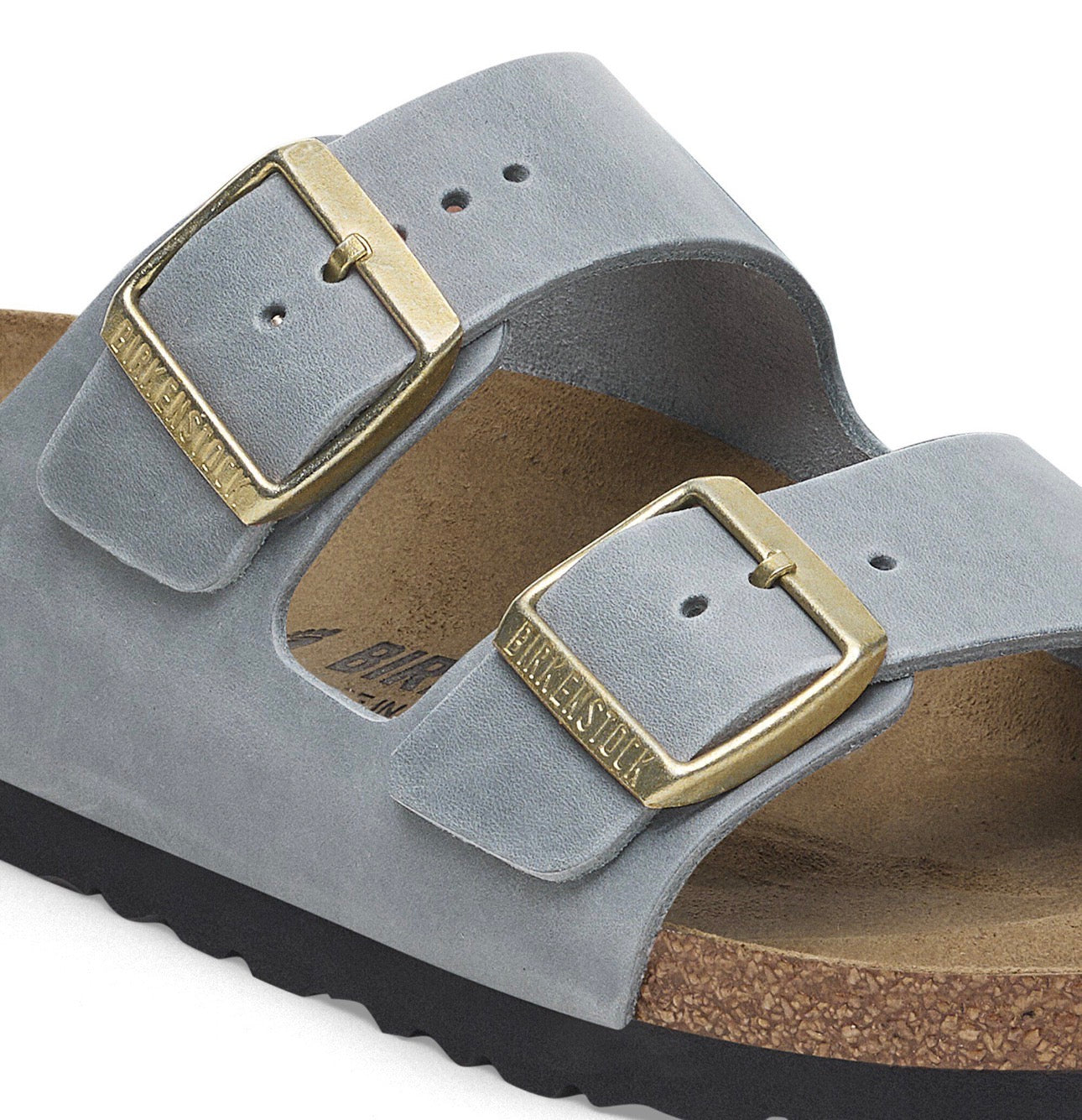 Birkenstock Arizona Basalt Gray Waxy Leather Made In Germany