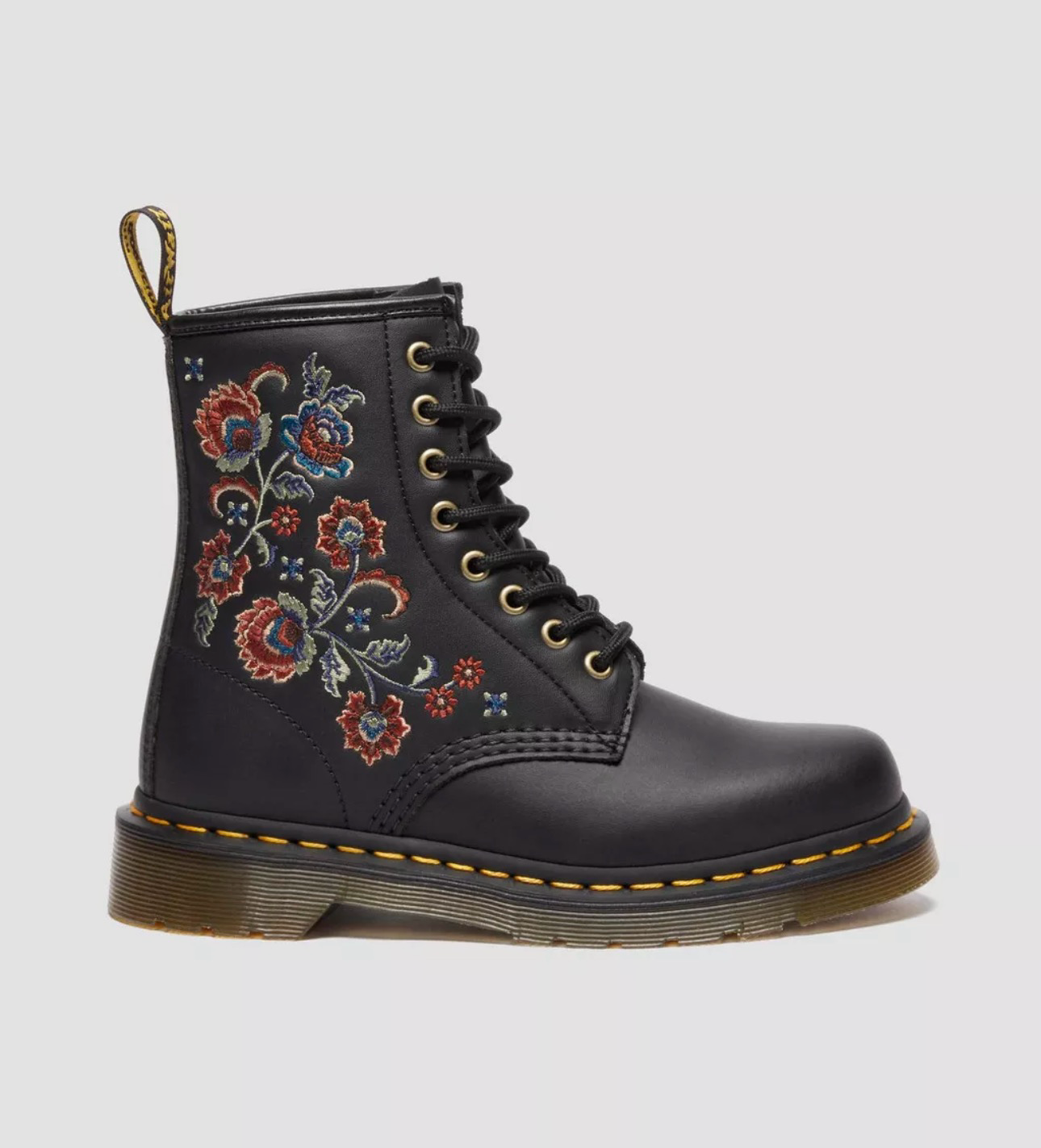 Dr. Martens 1460 Vonda TF Black Genix Nappa Floral 8 Eyelet Boot