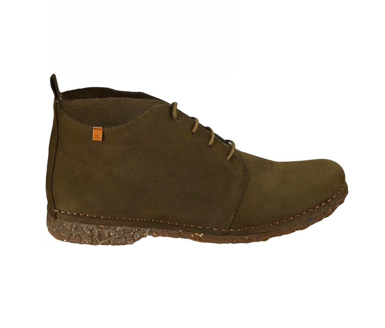 El Naturalista N974 Forest Green Lace Up Ankle Boots Made In Spain