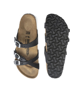 Birkenstock Franca Black Oiled Leather Made In Germany