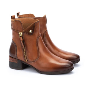 Pikolinos Malaga W6W-8526C1 Brandy Light Tan Zip Ankle Boot