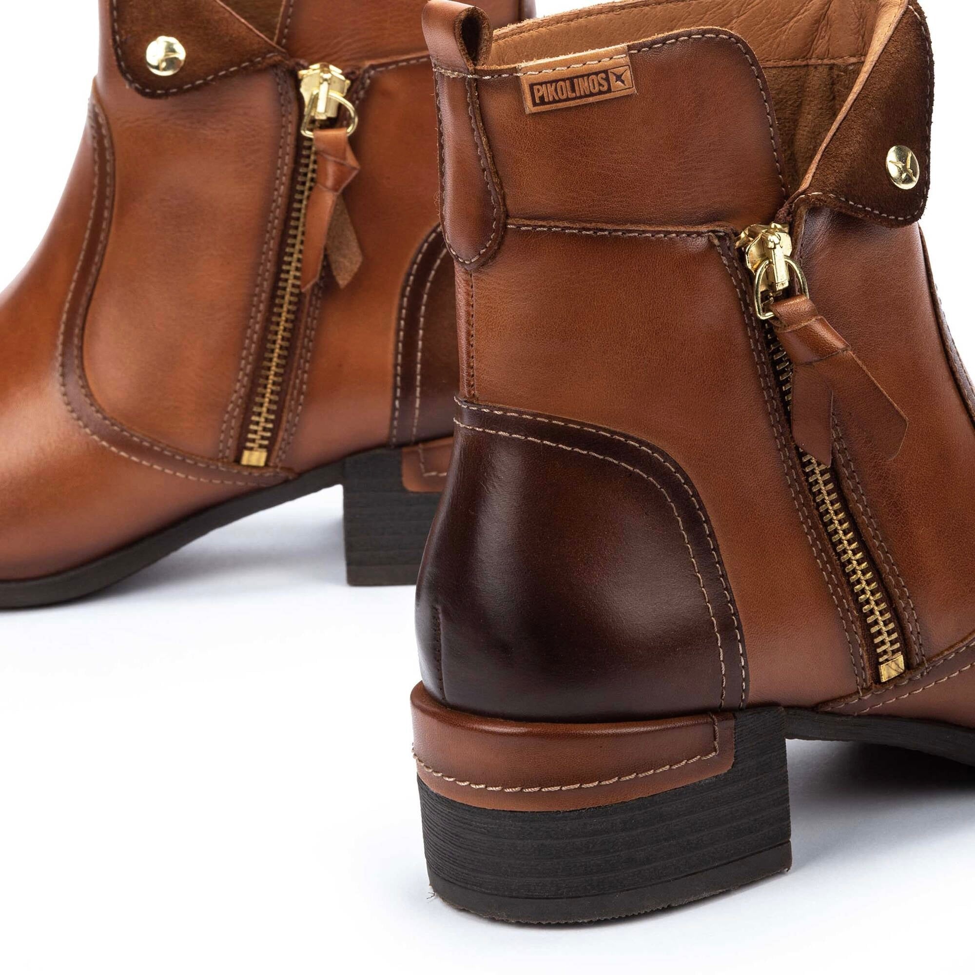Pikolinos Malaga W6W-8526C1 Brandy Light Tan Zip Ankle Boot