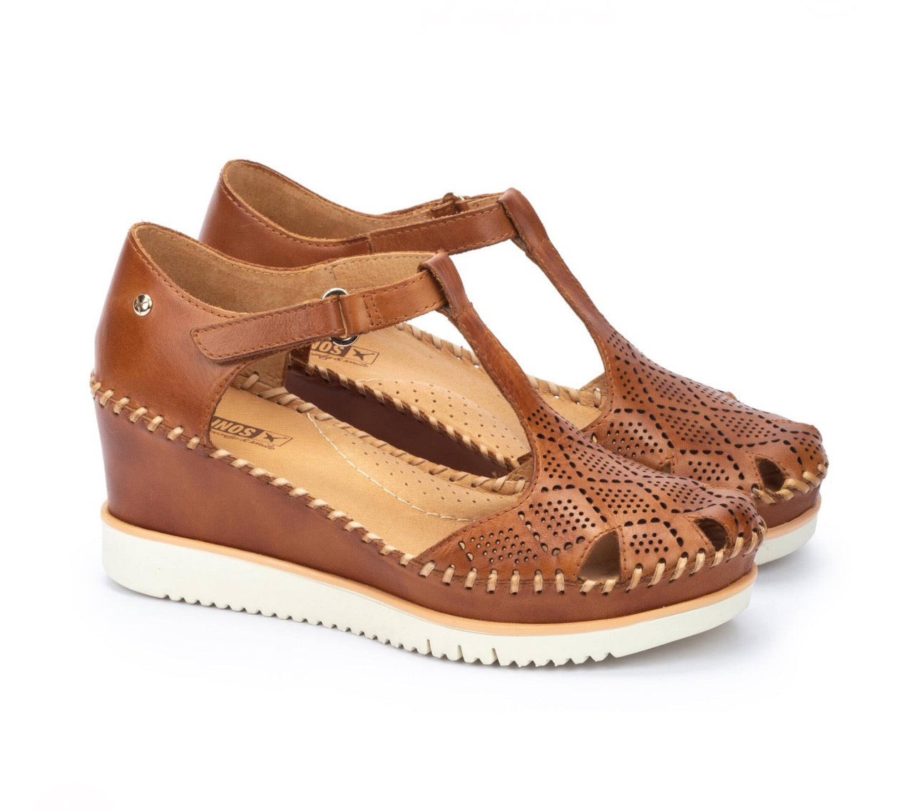 Pikolinos W3Z-1991 Aguadulce Brandy Light Tan Wedge Sandal Made In Spain