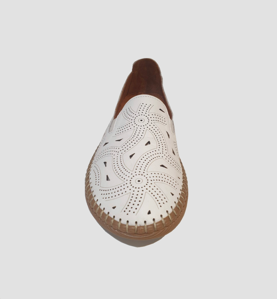 Sala Europe Libby White Slip On Shoe Made In Turkey