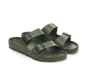 Birkenstock Stealth Buckle Khaki Green Black EVA Vegan Made In Germany