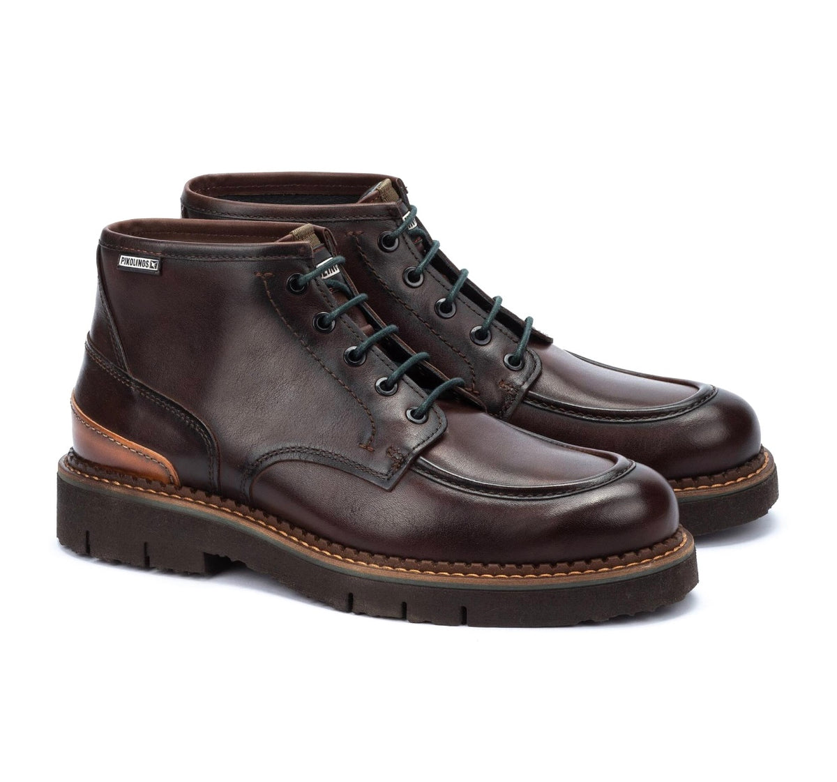 Pikolinos Teruel M6N-8149C1 Olmo Dark Brown 5 Eyelet Thick Sole Ankle ...