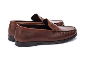 Martinelli Forthill 1623-2760C Cuero Cuir Light Tan Leather Loafers Slip On Shoes Made In Spain
