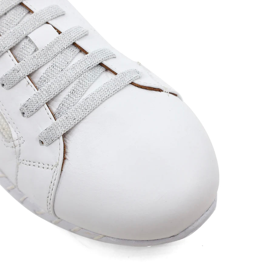 Sala Europe Bibi White 7 Eyelet Zip Shoe Made In Turkey