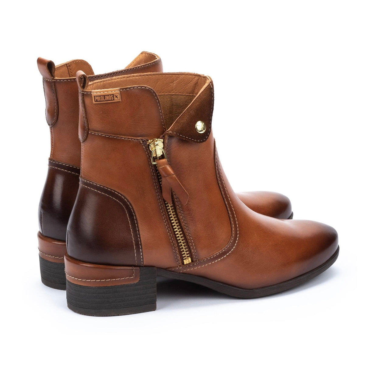 Pikolinos Malaga W6W-8526C1 Brandy Light Tan Zip Ankle Boot