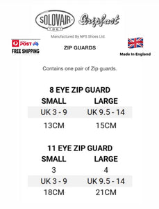 Solovair Gripfast 11 Eye Zip Guard Gaucho Crazy Horse Made In England