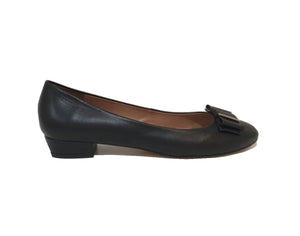 Wonders A-2602 Black Negro Leather Flats Made In Spain