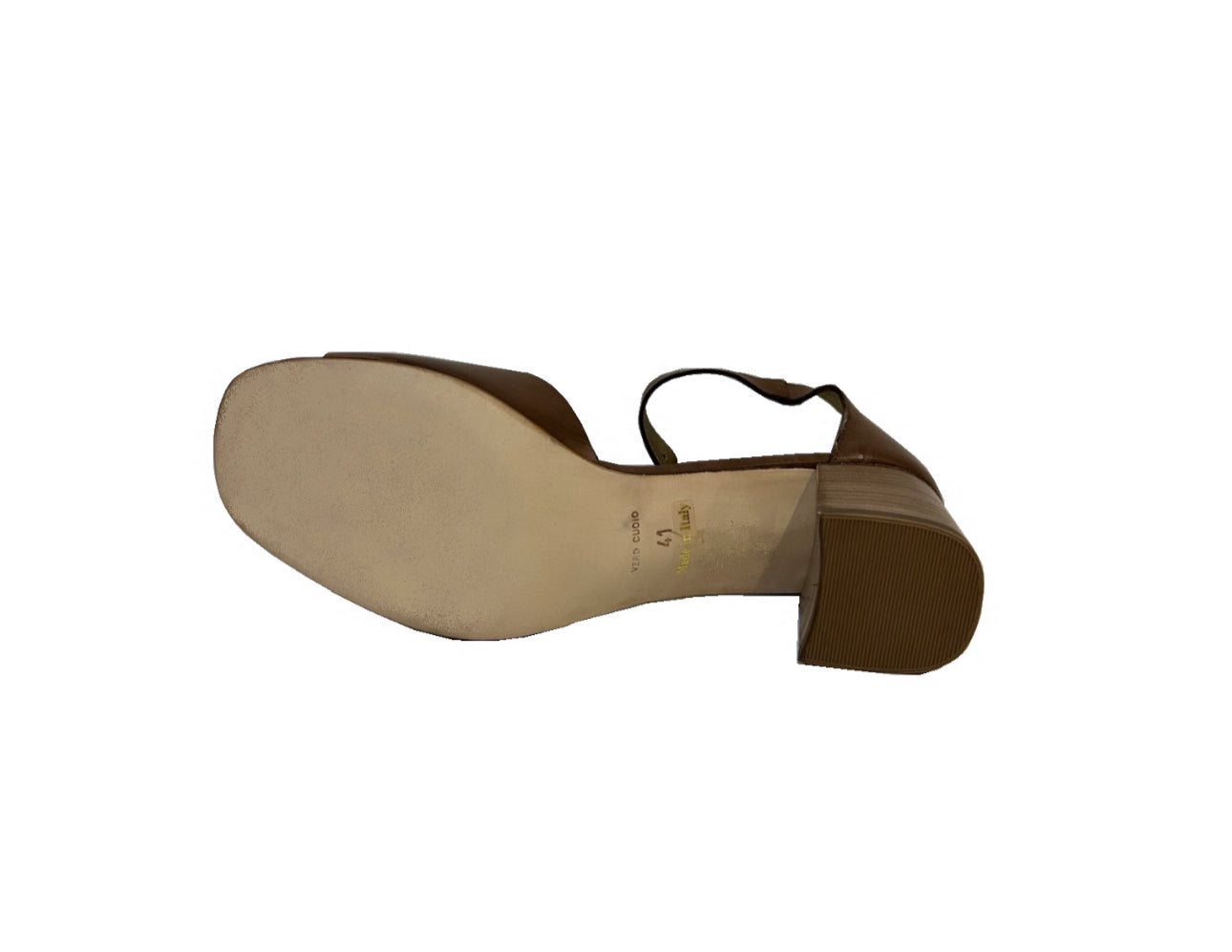 Progetto Q327 Sellaio Tan Brown Leather Court Shoe Made In Italy