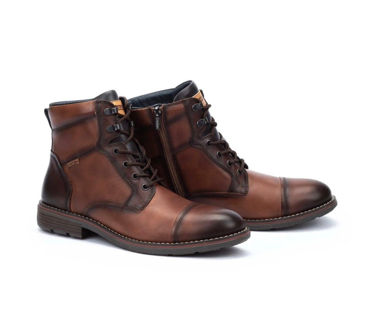 Pikolinos York M2M-8156C1 Cuero 6 Eyelet Zip Ankle Boot