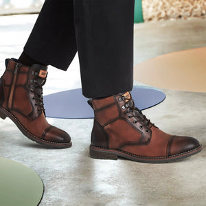 Pikolinos York M2M-8156C1 Cuero 6 Eyelet Zip Ankle Boot