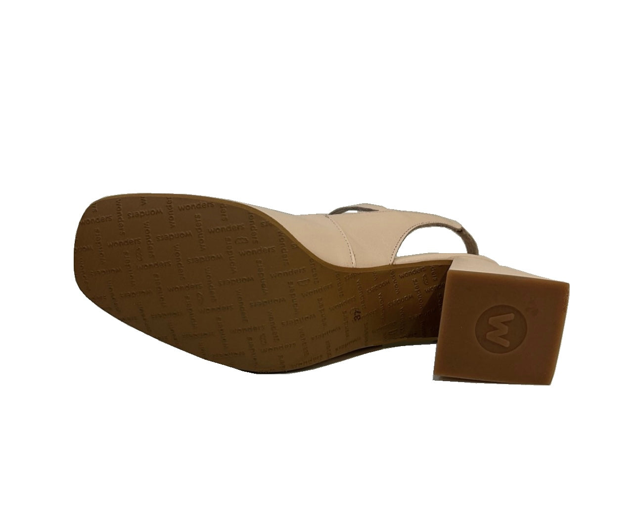 Wonders H-6307 Iseo V Palo Beige Cream Leather Court Shoe Made In Spain