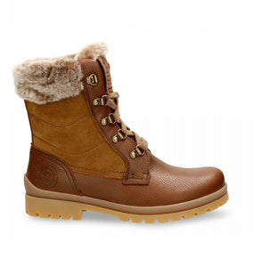 Panama Jack Tuscani B1 Cuero Bark Brown Napa Grass Warm Lining Waterproof 5 Eyelet Ankle Boot Made In Spain