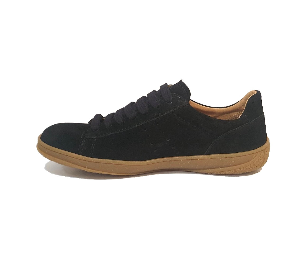 El Naturalista 5395 Amazonas Silk Suede Black 7 Eyelet Shoe Made In Spain