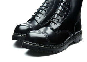 Gripfast Black Hi-Shine Steel Toe 6 Eyelet Boot Made In England