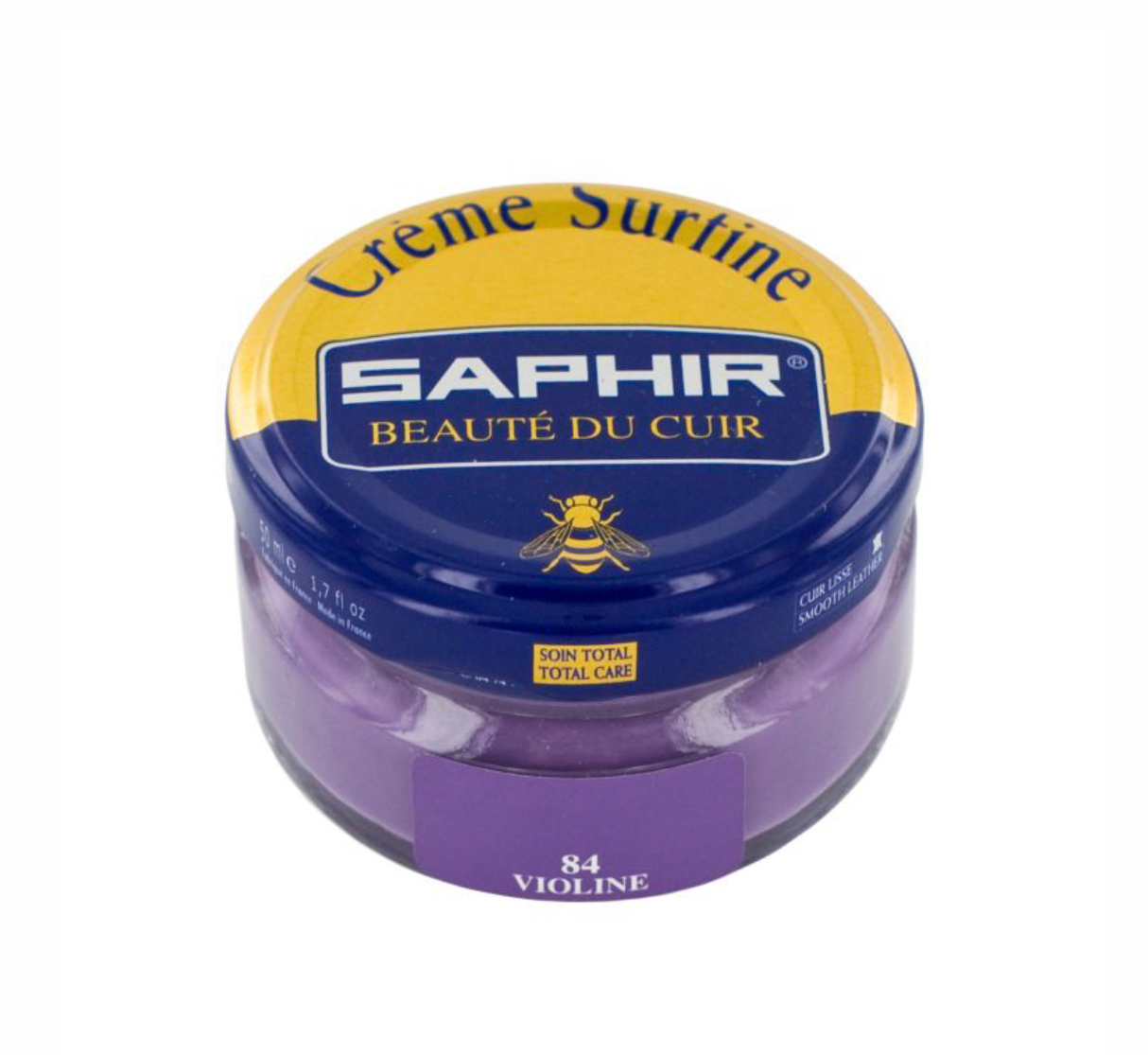 Saphir 84 Violine Violet Purple Renovating Cream Polish 50ml Made In France