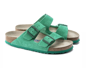 Green suede best sale arizona birkenstocks