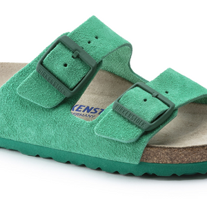 Birkenstock Arizona Bold Green Suede Soft Footbed Made In Germany