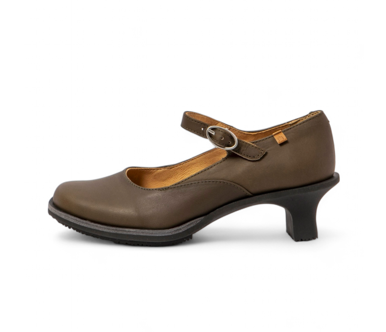 El Naturalista 5996 Forest Khaki Green Igusa Wax Nappa Mary Jane Made In Spain