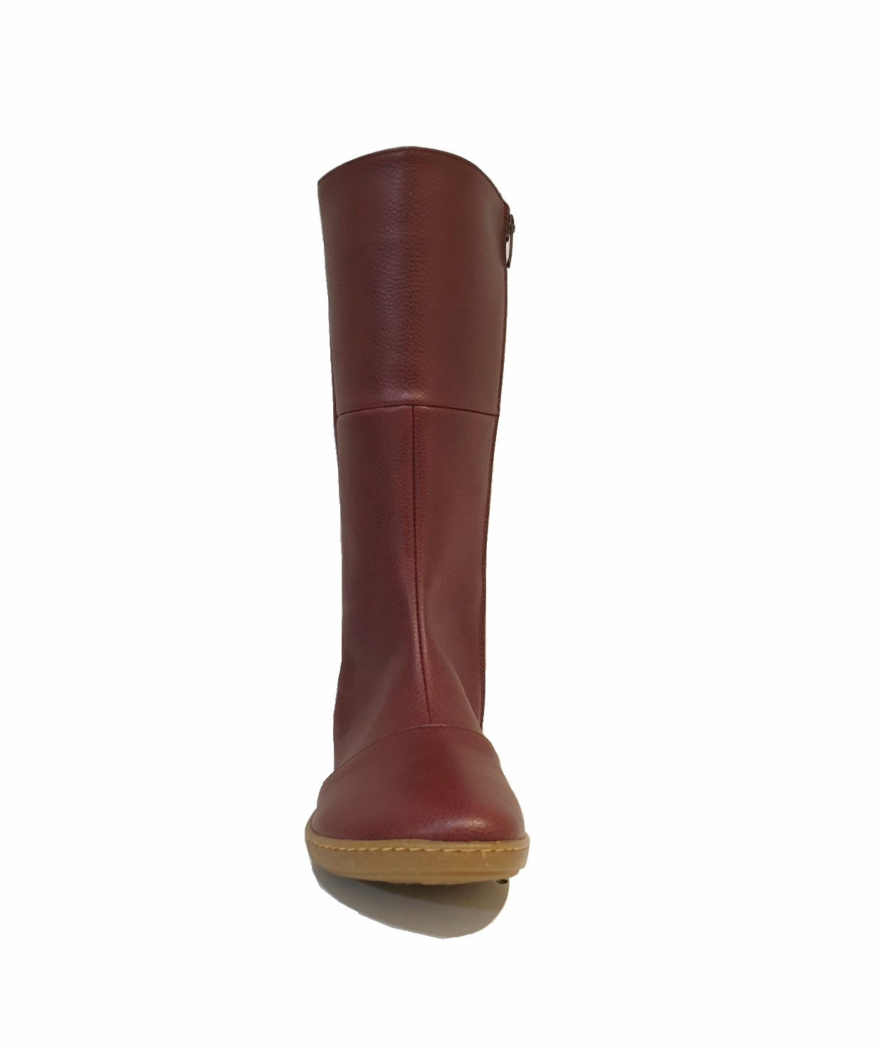 El Naturalista 5316T Rioja Rugged Burgundy Coral Vegan Knee High Boots Zip Made In Spain