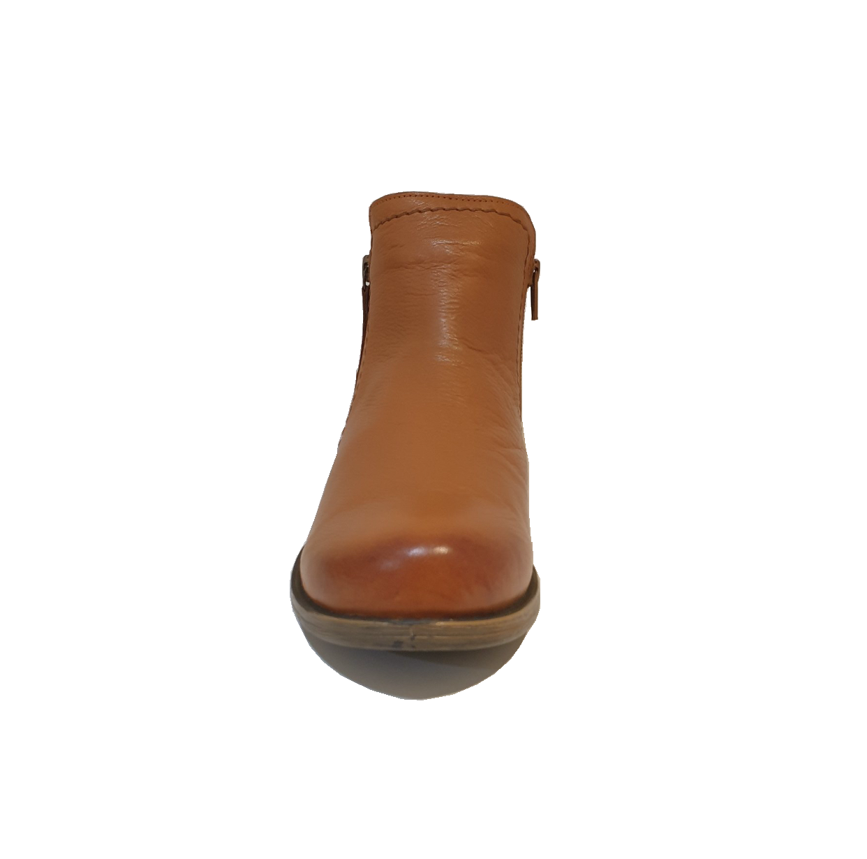 Sala Europe Eva-2 Coconut Light Tan Double Zip Ankle Boot Made In Turkey
