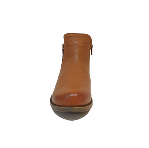 Sala Europe Eva-2 Coconut Light Tan Double Zip Ankle Boot Made In Turkey