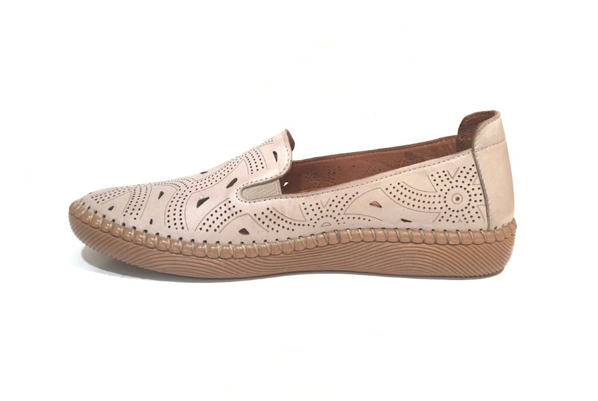 Sala Europe Libby Silver Grey Slip On Shoe Made In Turkey