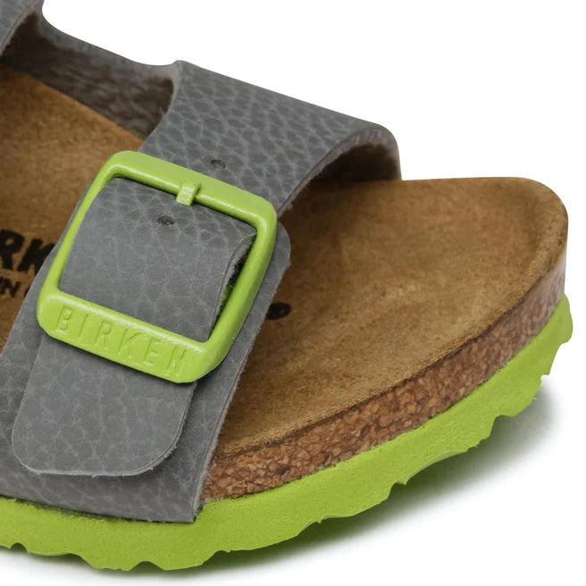 Birkenstock Milano Kids Kinder Desert Soil Gray Green Birko-Flor Made In Germany