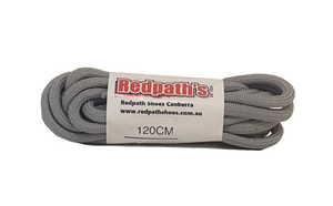 Redpath’s Light Grey 47 Inch 120cm (6-8 Eyelet) Round Polyester Shoe Laces