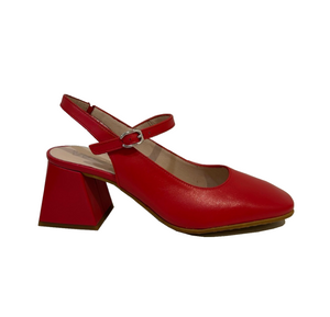 Wonders H-6307 Iseo V Rojo Red Leather Court Shoe Made In Spain