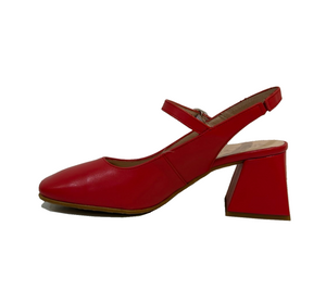 Wonders H-6307 Iseo V Rojo Red Leather Court Shoe Made In Spain