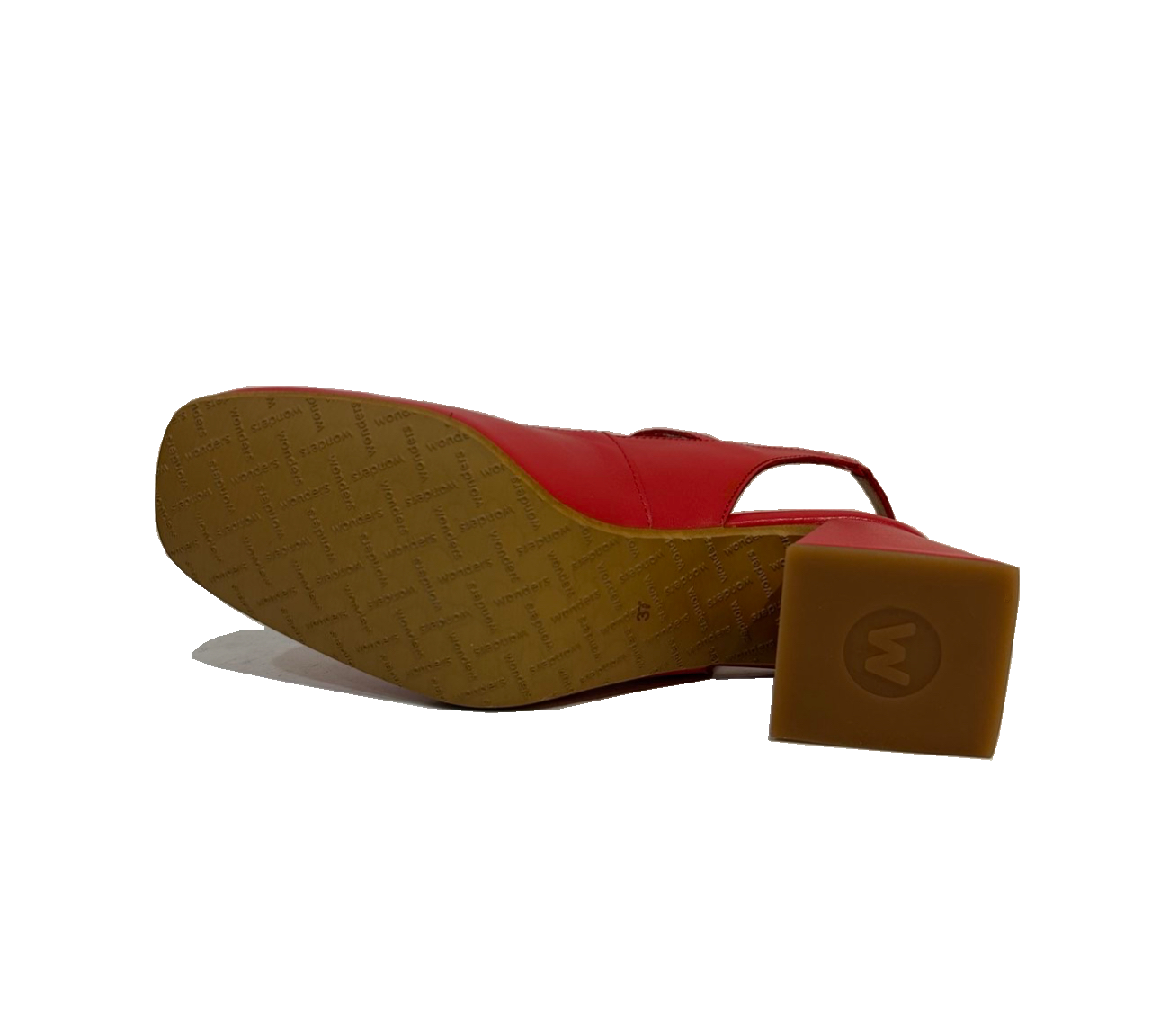 Wonders H-6307 Iseo V Rojo Red Leather Court Shoe Made In Spain