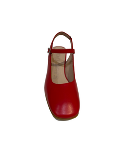 Wonders H-6307 Iseo V Rojo Red Leather Court Shoe Made In Spain
