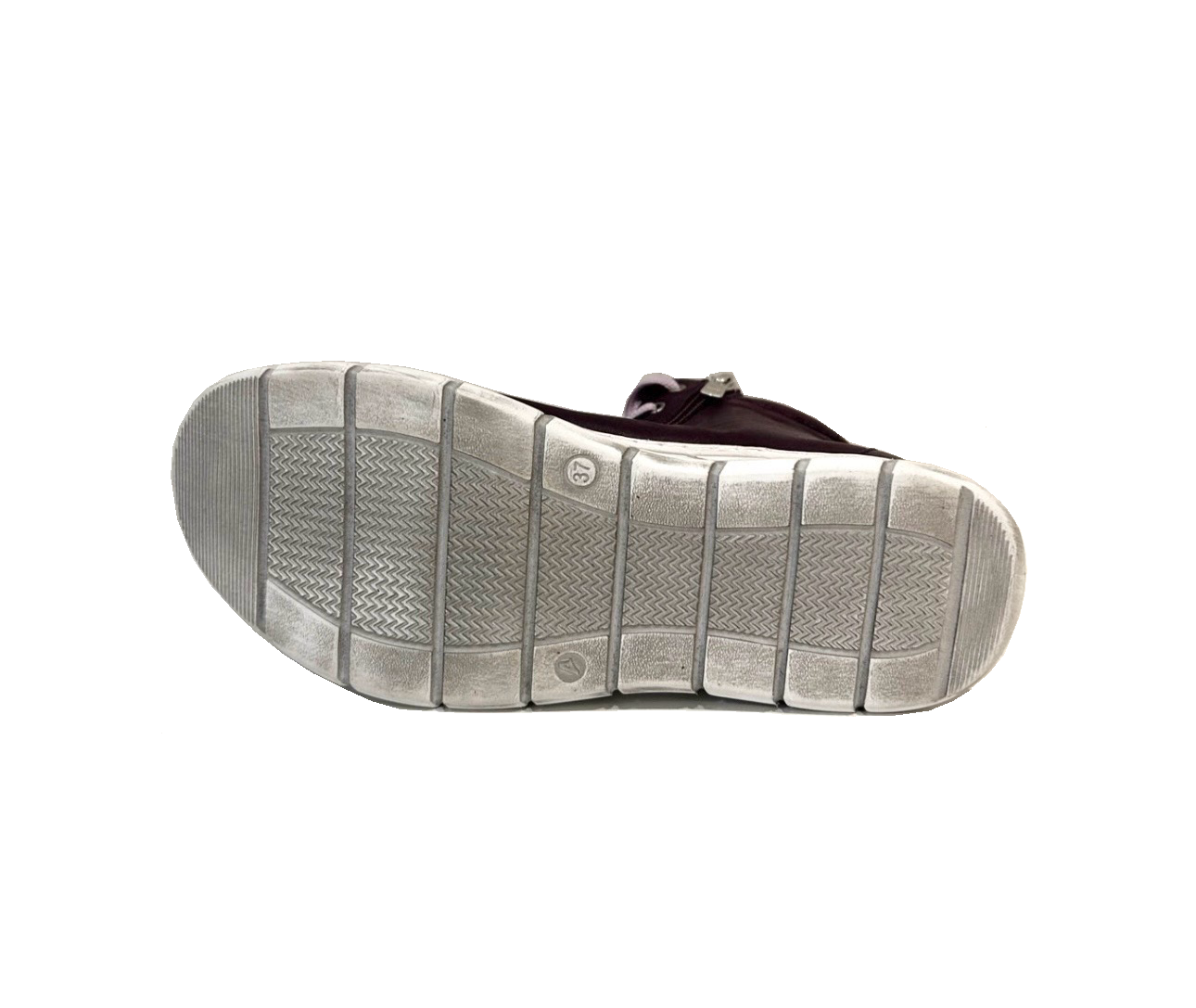 Cabello Comfort Uki Purple 9 Eyelet Zip Ankle Boot Made In Turkey