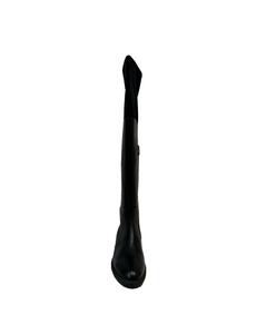 Bruno Premi I1805G Black Nero Vitello Lycra Leather And Elastic Half Zip Knee High Boot
